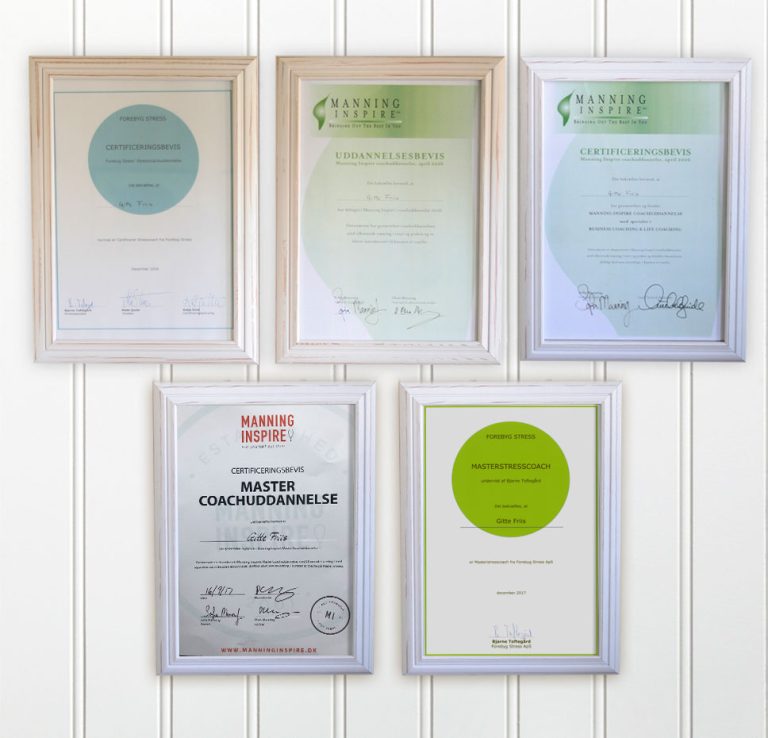 Certifikater Victory Coaching